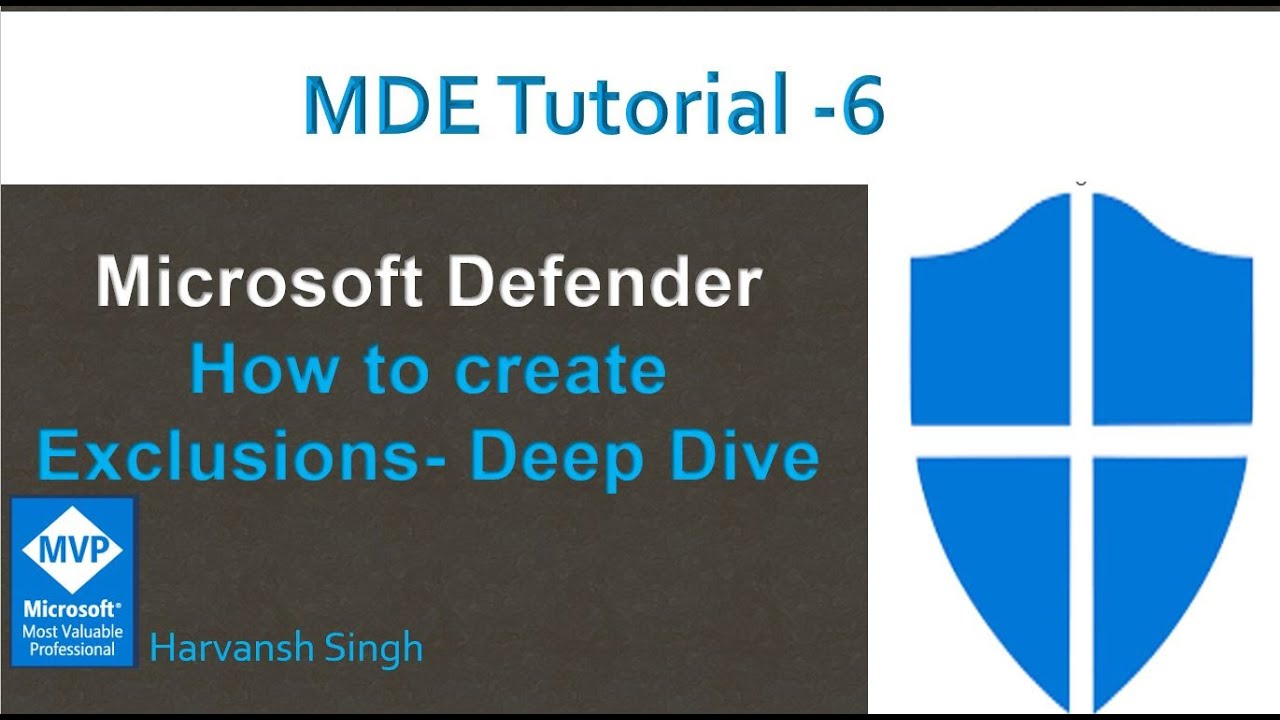 MDE Tutorial 6 How to Create Exclusions Policy in Microsoft Defender