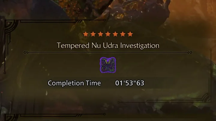 Tempered Nu Udra - 1'53'' | Insect Glaive | Monster Hunter Wilds