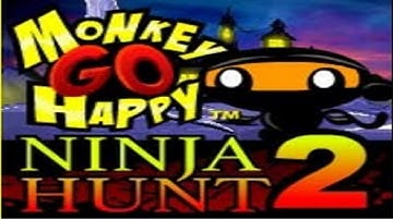 Monkey GO Happy Ninja Hunt 2 Walkthrough All Levels