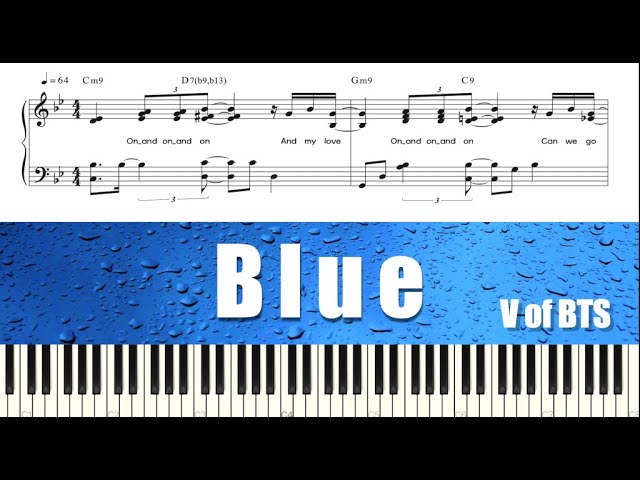 V — Rainy Days (Piano Sheet Music) 악보 