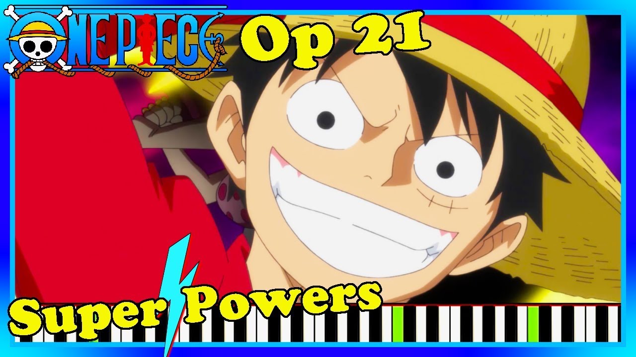 One Piece Opening 21 Cover Piano Super Powers By V6 Synthesia Chords Chordify