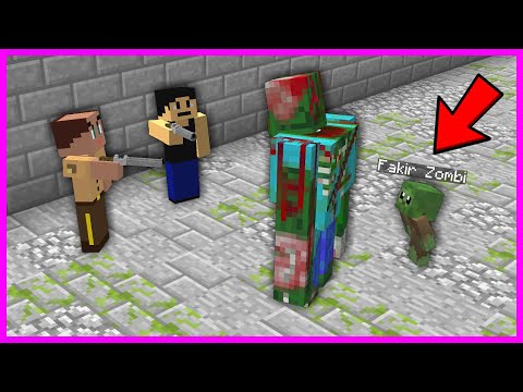 FAKİR ZOMBİNİN AİLESİNİ ÖLDÜRENLERDEN İNTİKAM ALDIK! 😱 - Minecraft