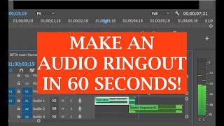 How To Make An Audio Ringout In Premiere In 60 Seconds