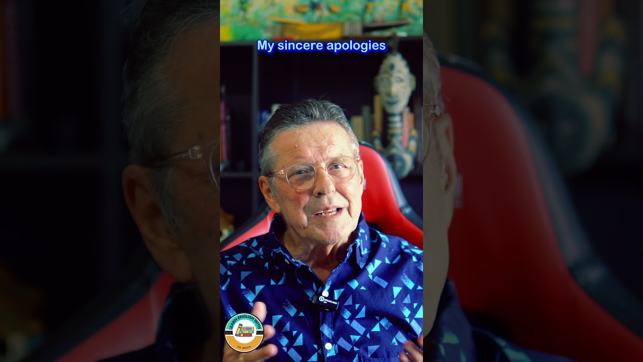 Saying Sorry in Style: 3 Alternative Apologies in Just 1 Minute #advancedenglish #shortsenglish