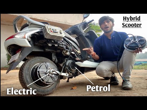 poster for Petrol and Electric Hybrid Scooter
