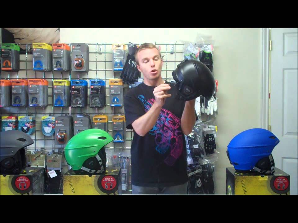 demon phantom ski snowboard helmet with audio Aleck Snow Series Pro and ASTM Demon Phantom Helmet With Brainteaser
