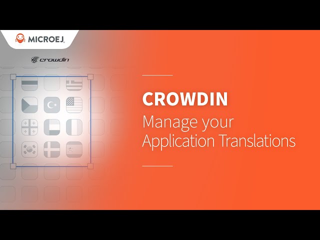 Application translation with Crowdin and MicroEJ