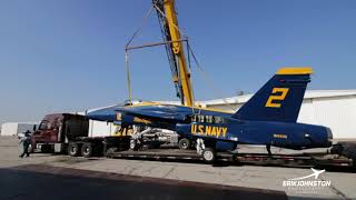 Blue Angel FA-18 Hornet Arrival and Assembly