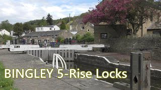 BINGLEY FIVE RISE LOCKS - Scenic views along the canal