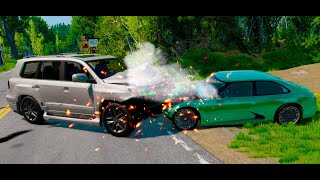 Roads and Highway Realistic Car Crashes #04 | BeamNG.Drive