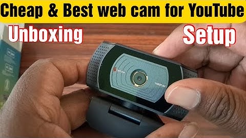 Angetube Full HD 1080P Webcam for Youtube - Unboxing & Setup | TuberRAJ