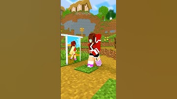 Epic JJ Sister Mirror Battle - Maizen Minecraft #minecraft #minecraftanimation #animation