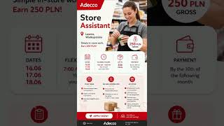 🔥 Urgent Hiring in Poland 🇵🇱 | Store Assistant Job | No Experience Required #polandjobs