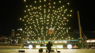 Flying an Epic Drone Show INSIDE a Stadium