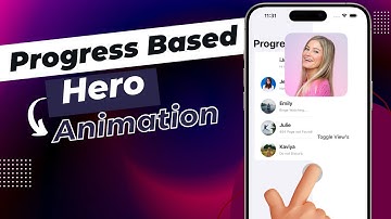 SwiftUI Progress Based Hero Animation Effect - Custom Matched Geometry Effect - iOS 17 - Xcode 15