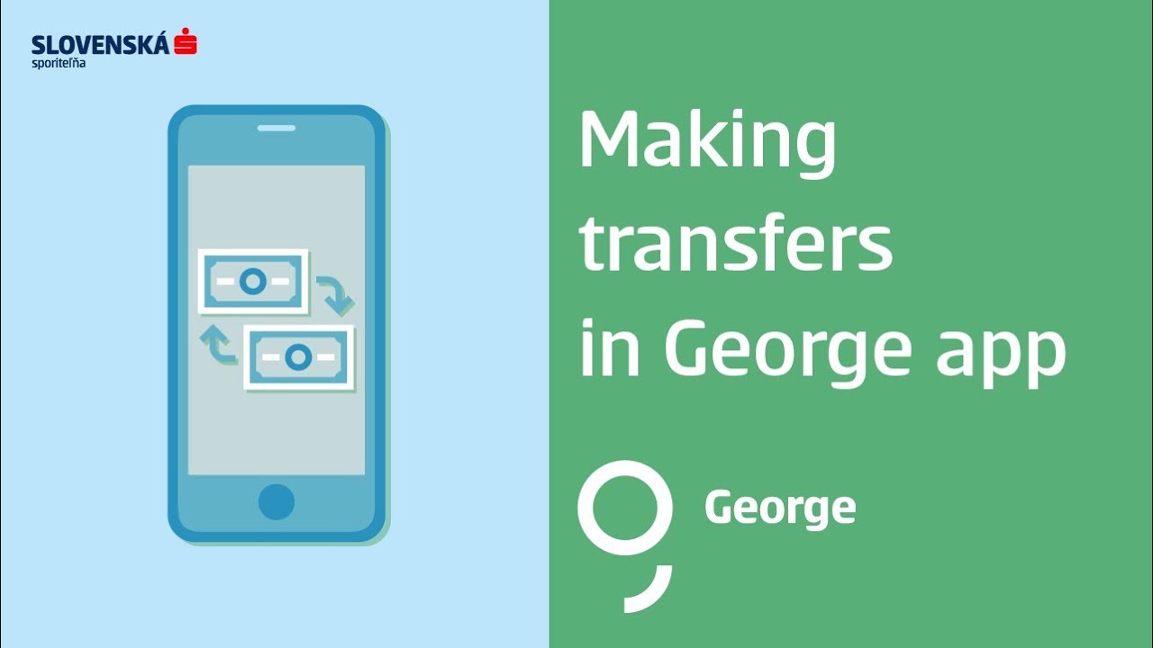 Slovenská sporiteľňa: Making a transfer in George app - YouTube
