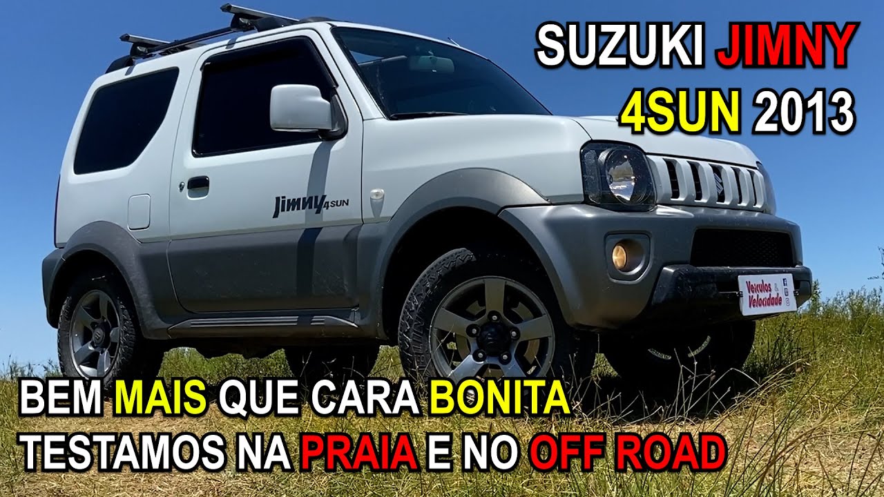 Suzuki Jimny vai na areia e na lama. E vai bem!