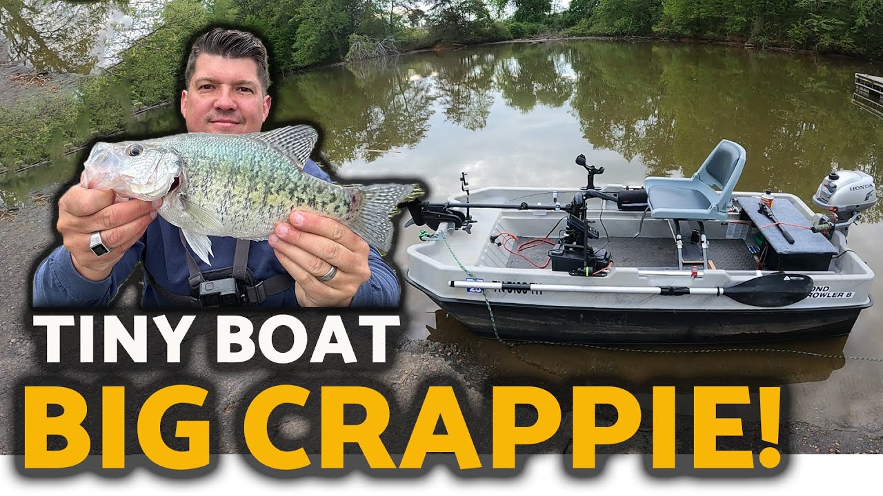 Tiny Boat, BIG Crappie! Pond Prowler Fishing 