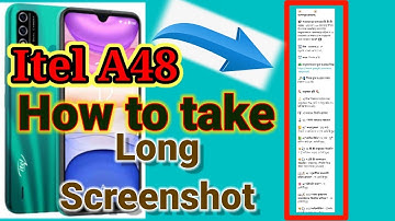 #itel Screenshot। How take Long Screenshot in Itel A48 Android