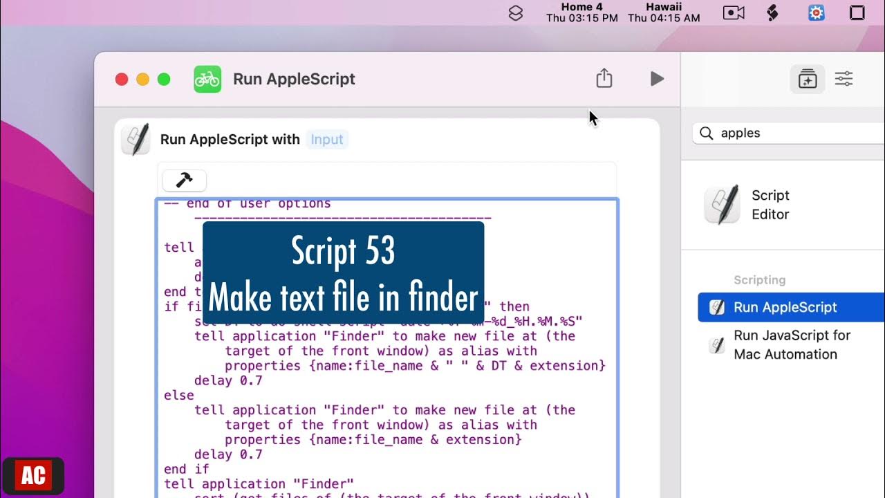 Apple script