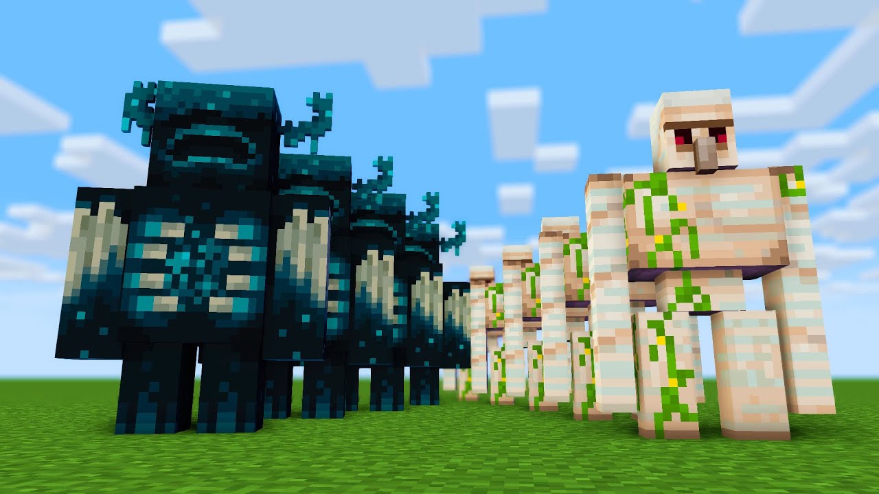 warden vs iron golem YouTube