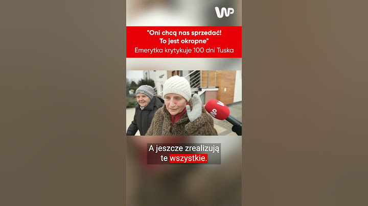 "Chcą nas sprzedać!". Emerytka krytykuje 100 dni Tuska #polityka #tusk #sonda