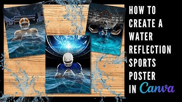 How to Create a Water Reflection Sports Poster in Canva