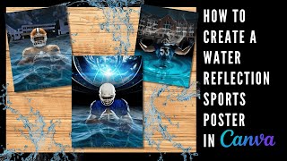 How to Create a Water Reflection Sports Poster in Canva