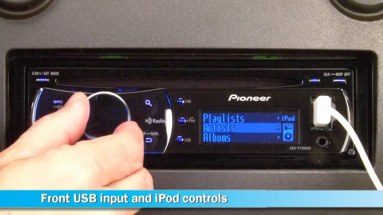 Pioneer DEH-P7200HD CD Receiver Display and Controls Demo
