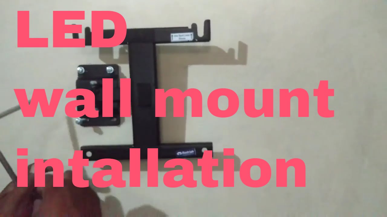Lg 43inch Led Flexible Wall Mount Quick Installation Hindi Youtube
