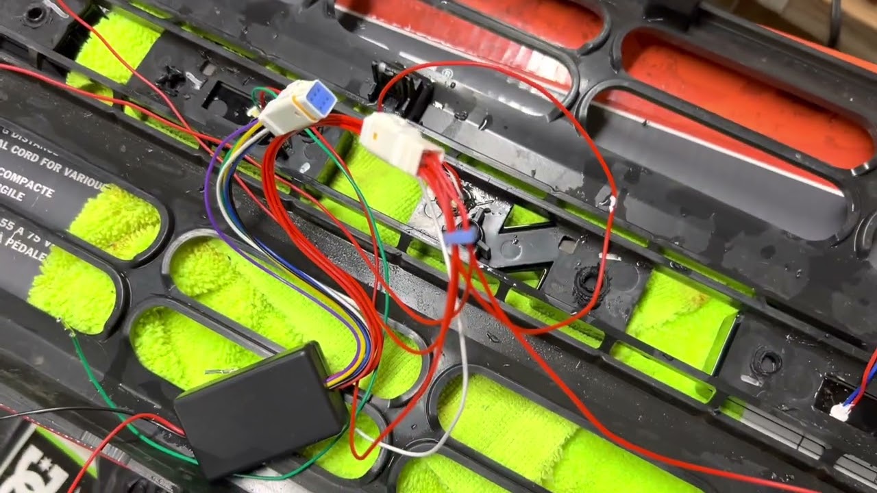 Black label LED Bronco Letters installation