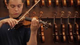 Video thumbnail of "Martin Nich, 1940 | Violin Demonstration"