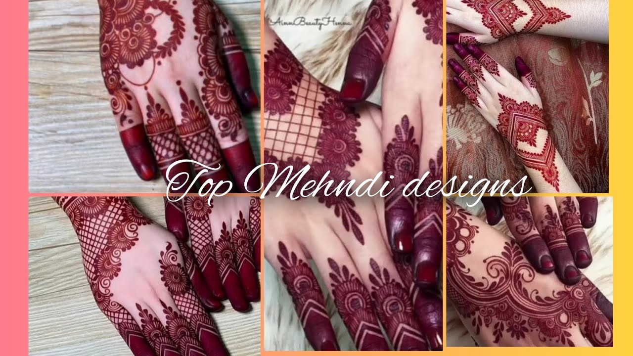 50+Red color Mehndi designs #mehndi designs/ latest back hand Mehndi ...