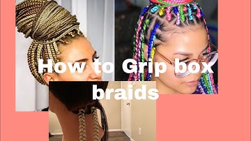 HOW TO GRIP BOX BRAIDS /SLOWED DOWN AND CLOSE UP ON THE ROOT