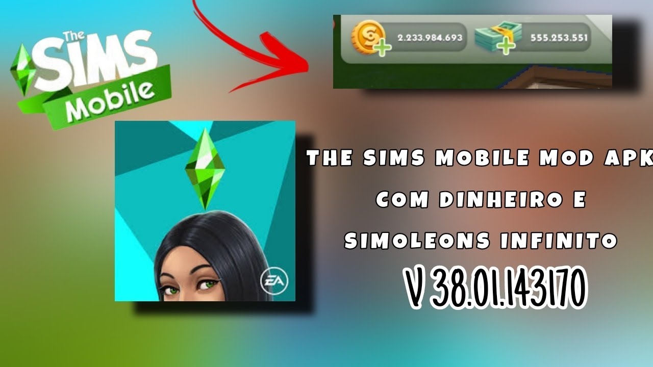 THE SIMS MOBILE MOD APK COM DINHEIRO É SIMOLEONS INFINITOS[NOVA