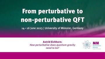 Astrid Eichhorn: How perturbative does quantum gravity need to be?