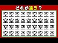 【違う字探し】異なる字を1つ探す観察脳トレ！12問！