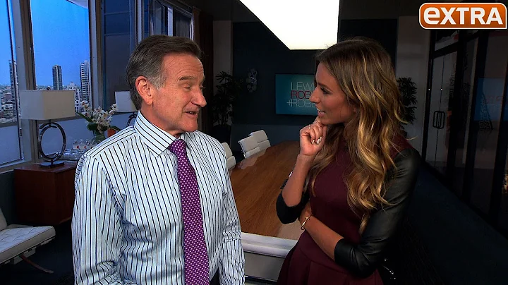 Robin Williams Cuts Loose with 'Extra' on the Set of 'The Crazy Ones'