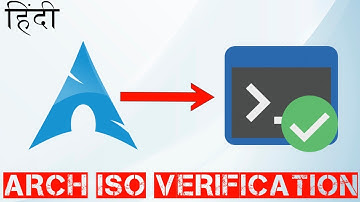 How to verify Arch Linux ISO with PGP signature | MD5 | SHA in Hindi!!