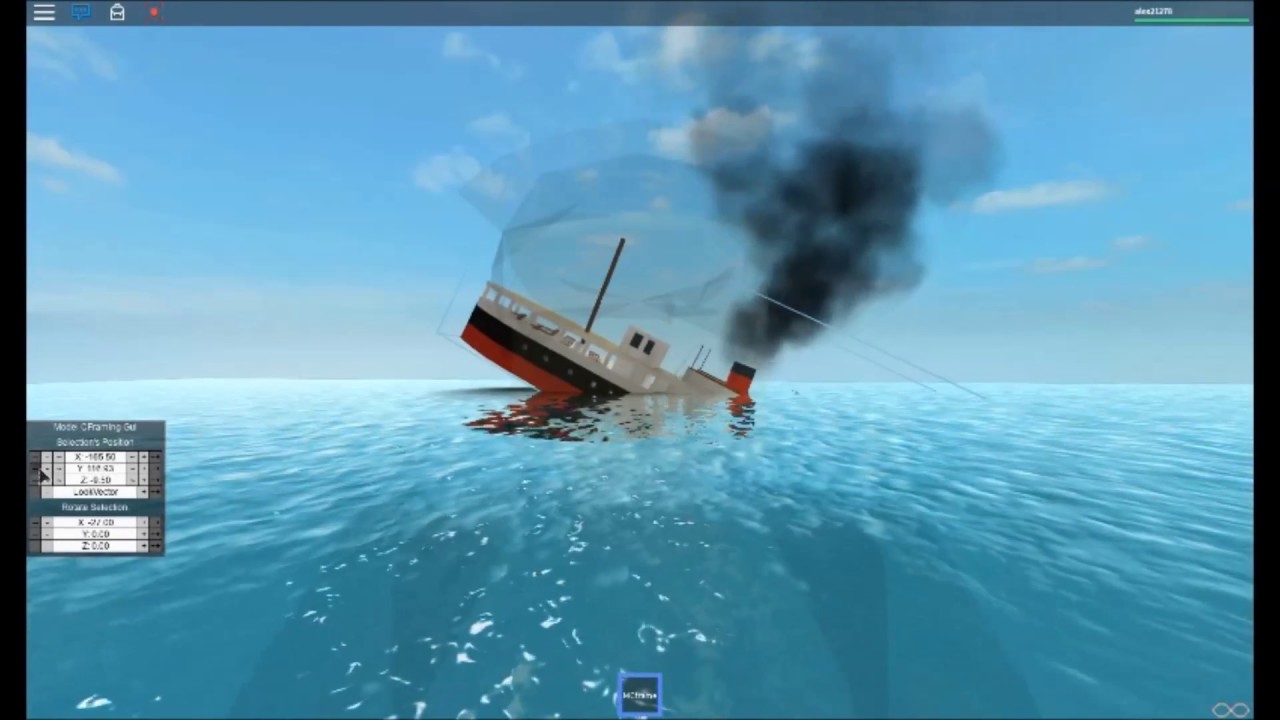 Roblox Ship Sinking By Craftersven - hmhs britannic mcframe sorry guys roblox