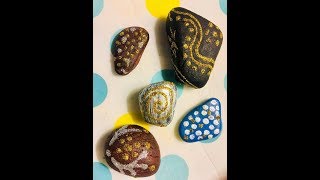 DIY Stone Painting for kids (easy)