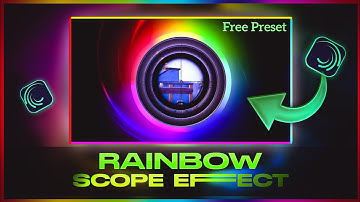 Rainbow 🌈 Scope Effect || Free Preset || Alight Motion Tutorial
