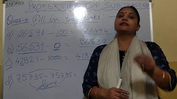 Chapter 3 (Subtraction) Class - 4 , Part 3 by Mrs Jaya Roy