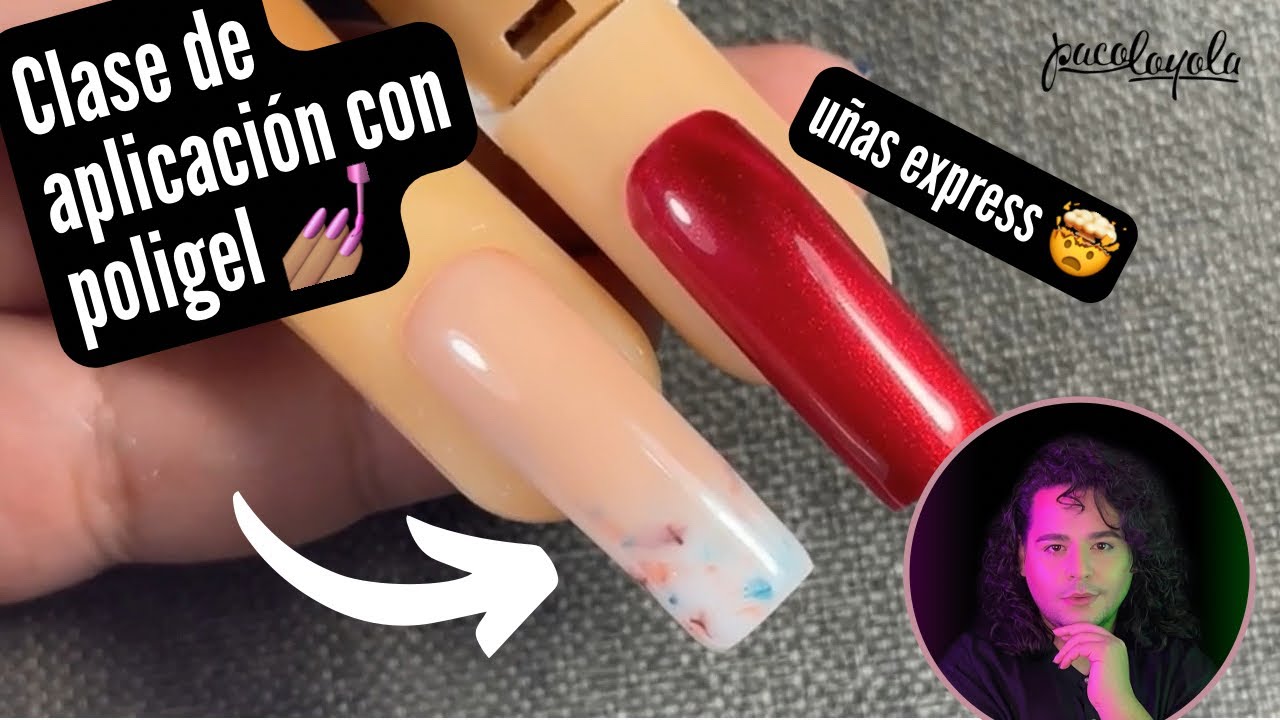Clase de aplicación de uñas con poligel | Uñas express 💅💕 #nails