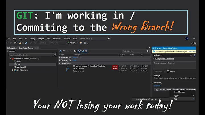 I Committed to the Wrong GIT Branch! [How to fix it]