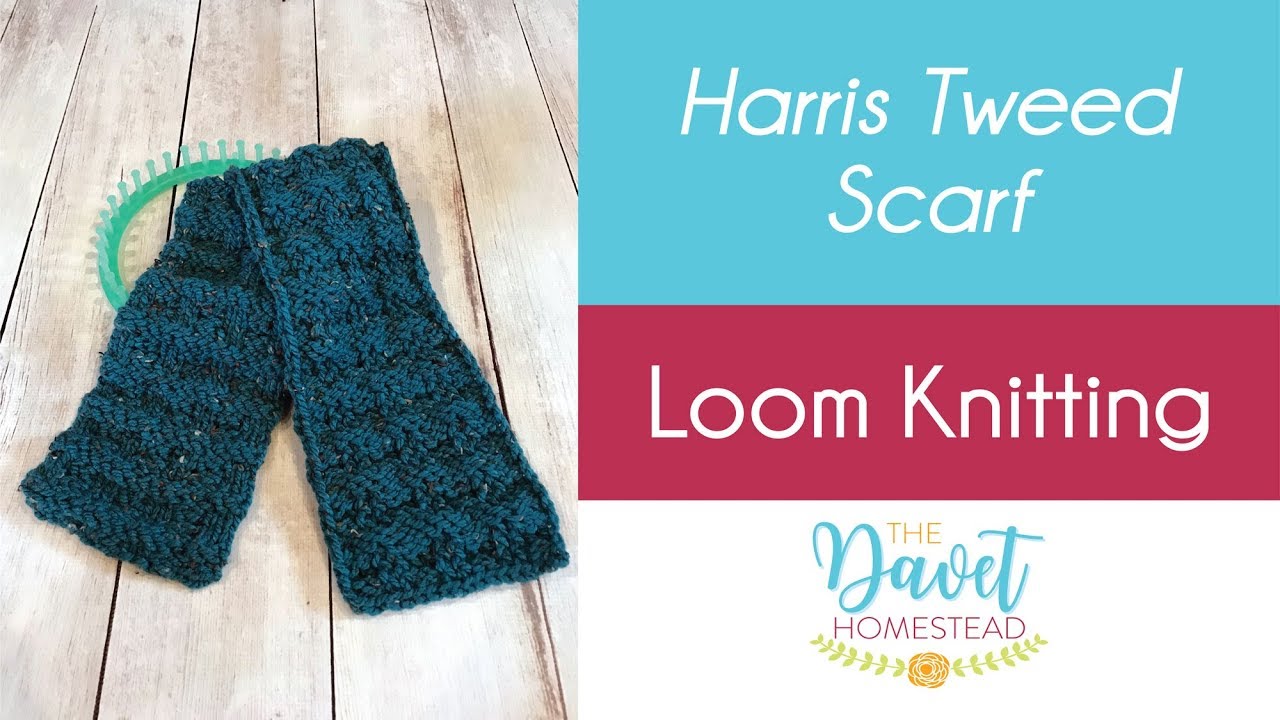 Round Loom Knitted Scarf 