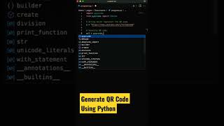 Generate QR Code using python #shorts #coding #programming screenshot 5