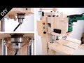 Attach a DIY laser marker to the pillar drill：自作ラインレーザーをボール盤に装着