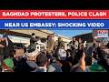 Ali Khamenei Killed: Baghdad Police, Protesters Clash Near US Embassy| Dramatic Iraq Video| Iran War