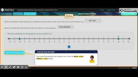 Carnegie Learning: MATHia - Graphing Simple Absolute Value Equations Using Number Lines Workspace